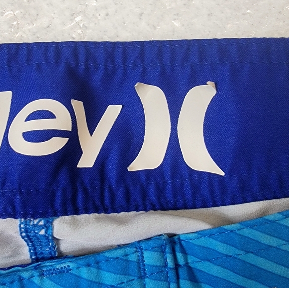 Hurley Phantom Board Short Men 34 Blue Striped Olympic Team USA Flag Swim - Picture 5 of 7